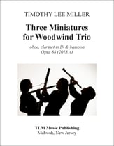 Three Miniatures for Woodwind Trio P.O.D. cover